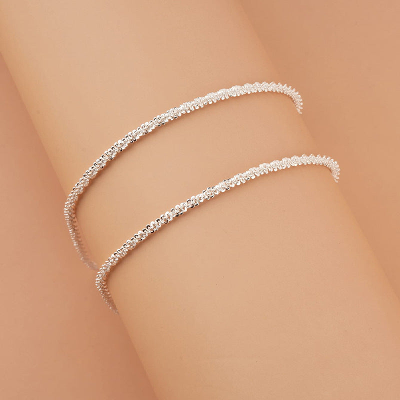 Silver Breeze Anklet