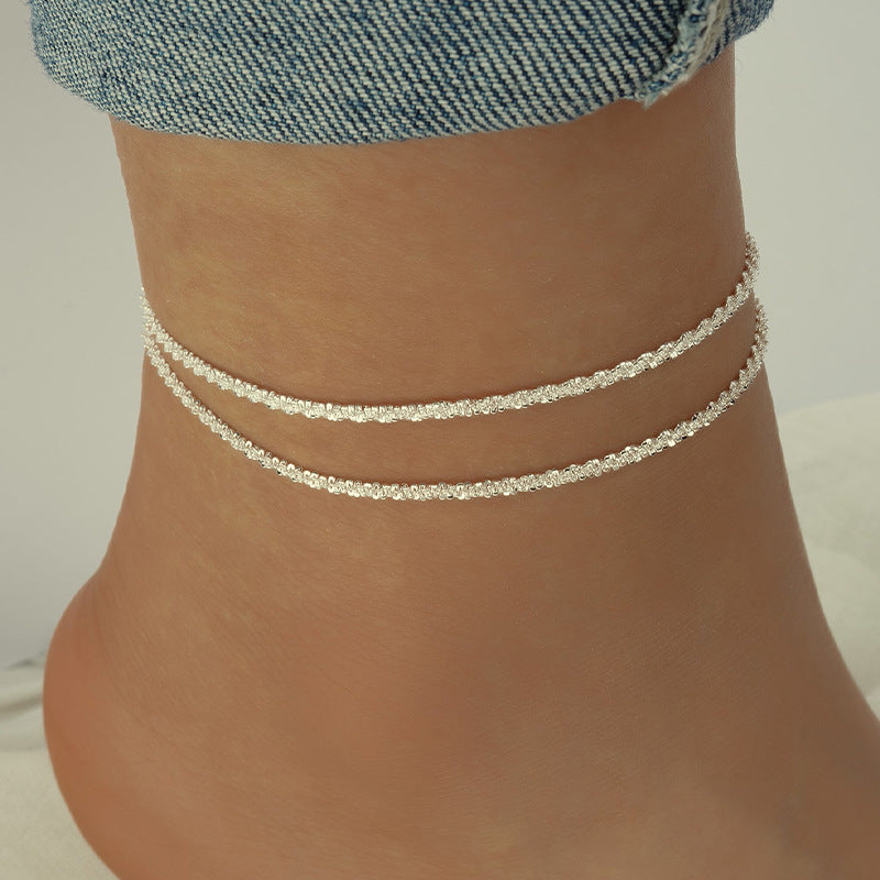 Silver Breeze Anklet