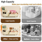 Rotating Makeup Organizer with Brush Holder