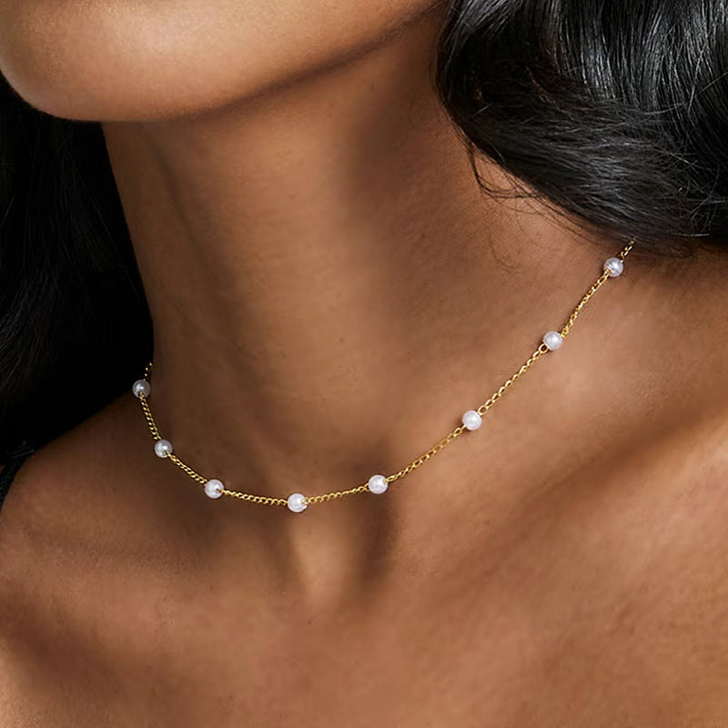 Desert Glow Pearl Necklace