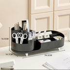 Rotating Makeup Organizer with Brush Holder