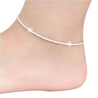 Silver Breeze Anklet