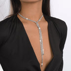 Hollywood Sparkle Tassel Necklace