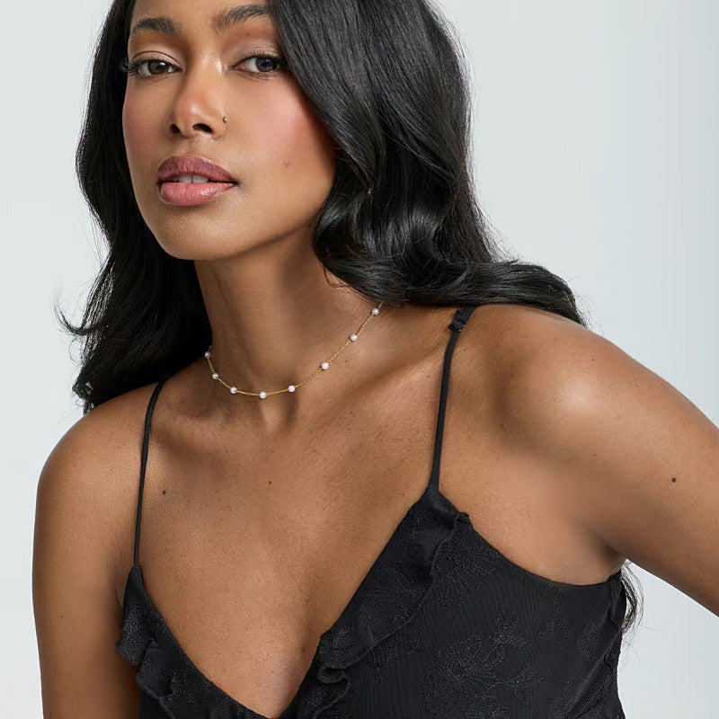 Desert Glow Pearl Necklace