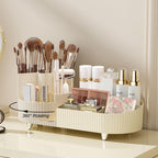 Rotating Makeup Organizer with Brush Holder