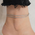 Silver Breeze Anklet