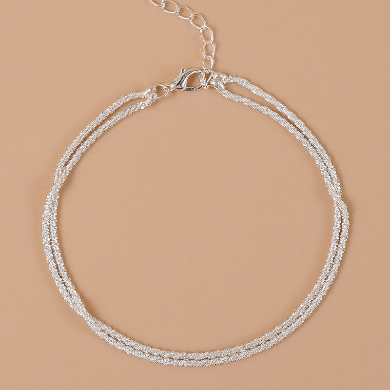 Silver Breeze Anklet