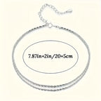 Silver Breeze Anklet