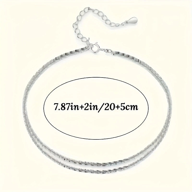 Silver Breeze Anklet