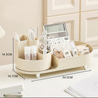 Rotating Makeup Organizer with Brush Holder